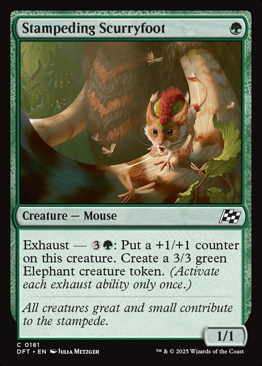 MTG Card Title: Stampeding Scurryfoot DFT/181
