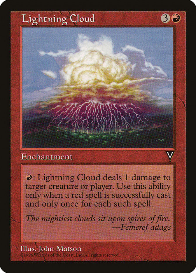 MTG Card Title: Lightning Cloud VIS/87