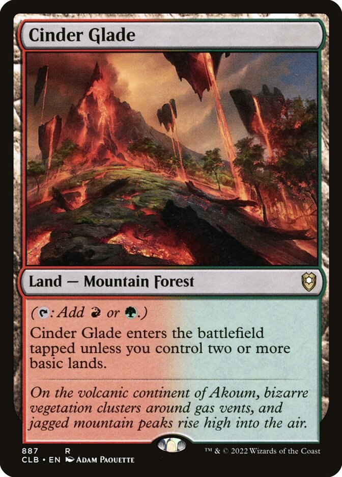 MTG Card Title: Cinder Glade CLB/887