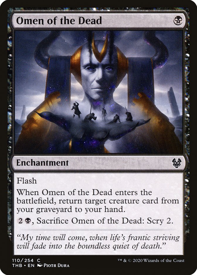 MTG Card Title: Omen of the Dead THB/110