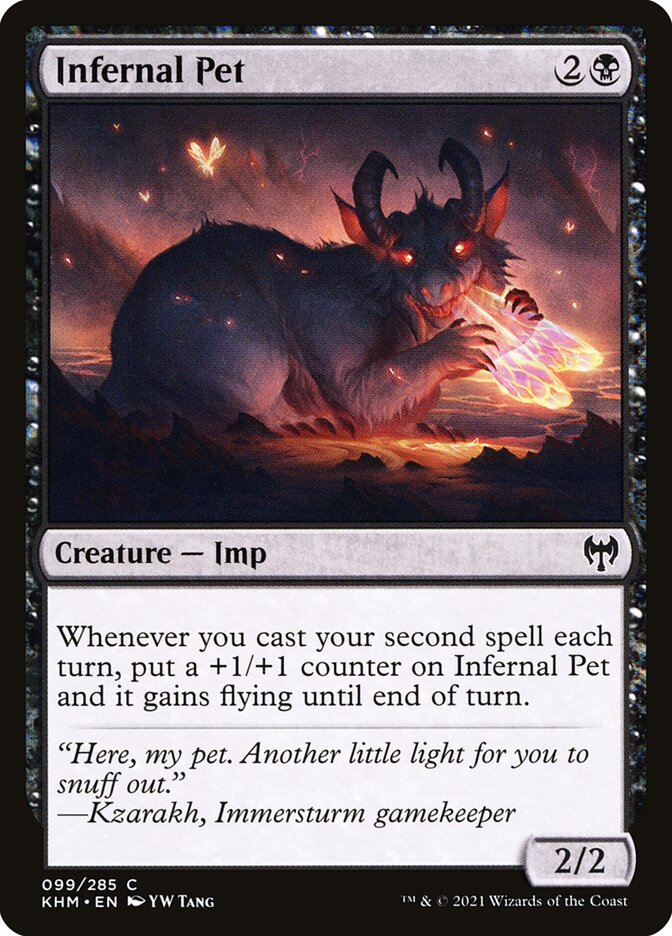 MTG Card Title: Infernal Pet KHM/99