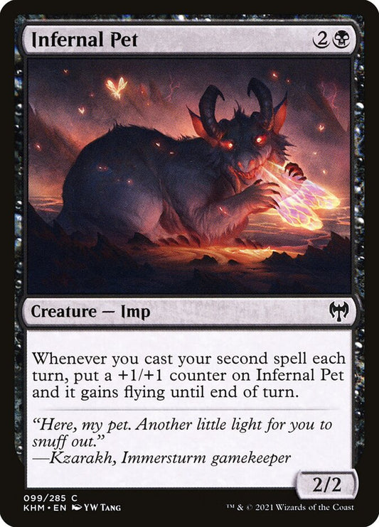 MTG Card Title: Infernal Pet KHM/99