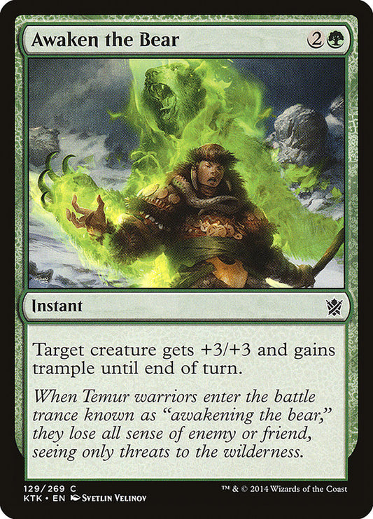 MTG Card Title: Awaken the Bear KTK/129
