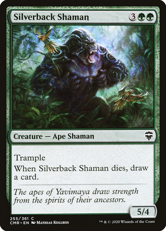 MTG Card Title: Silverback Shaman CMR/255