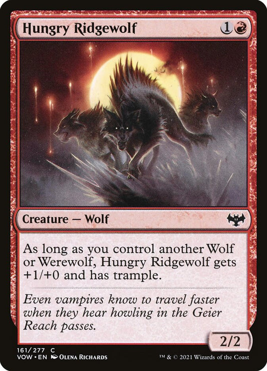 MTG Card Title: Hungry Ridgewolf VOW/161