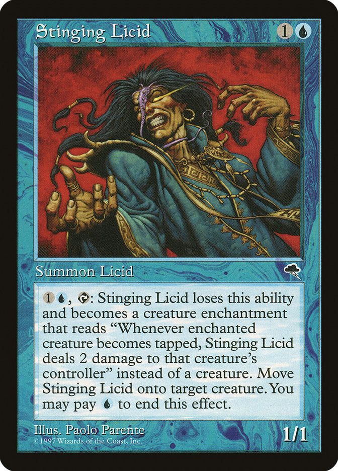 MTG Card Title: Stinging Licid TMP/91