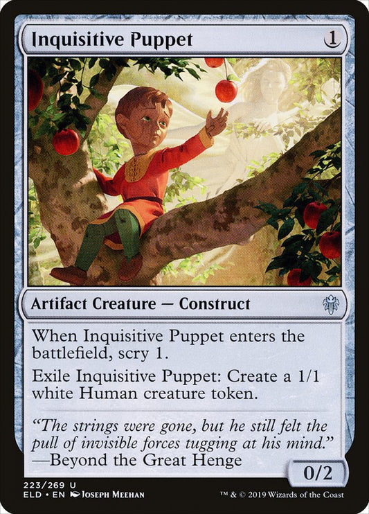 MTG Card Title: Inquisitive Puppet ELD/223