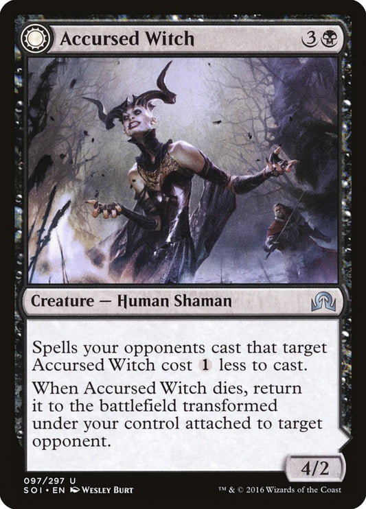 MTG Card Title: Accursed Witch // Infectious Curse SOI/97