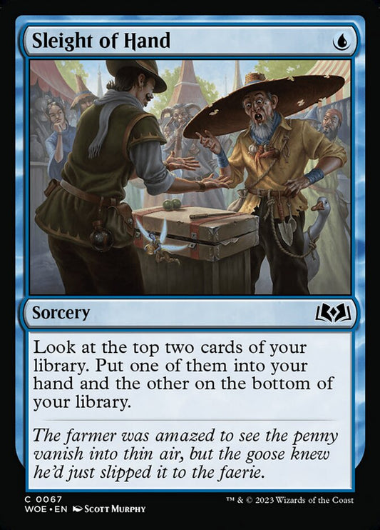 MTG Card Title: Sleight of Hand WOE/67