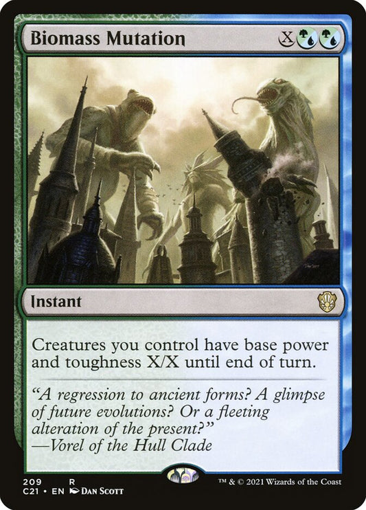 MTG Card Title: Biomass Mutation C21/209