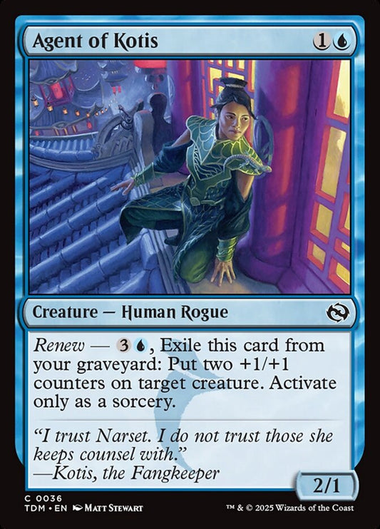 MTG Card Title: Agent of Kotis TDM/36