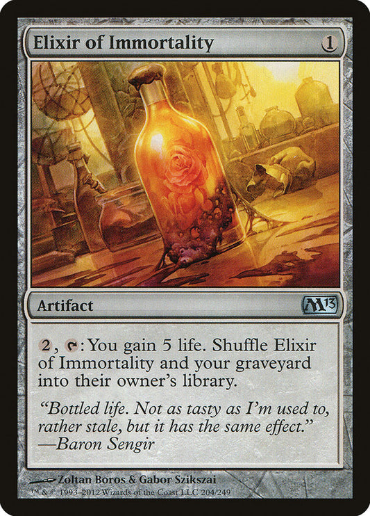 MTG Card Title: Elixir of Immortality M13/204