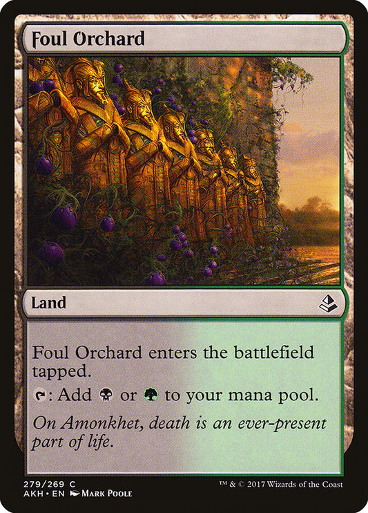 MTG Card Title: Foul Orchard AKH/279