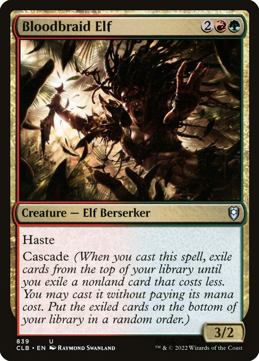 MTG Card Title: Bloodbraid Elf CLB/839