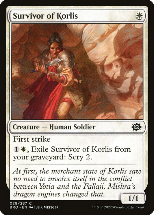 MTG Card Title: Survivor of Korlis BRO/28