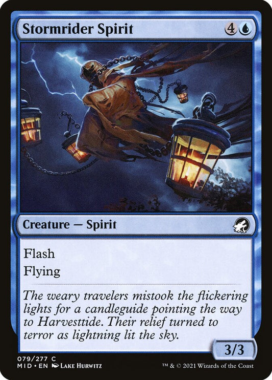 MTG Card Title: Stormrider Spirit MID/79