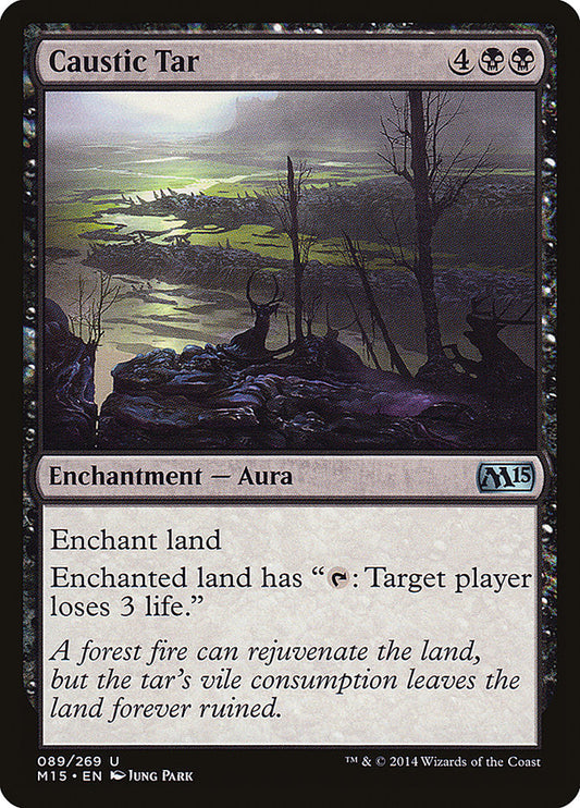 MTG Card Title: Caustic Tar M15/89