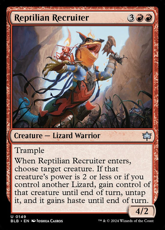 MTG Card Title: Reptilian Recruiter BLB/149