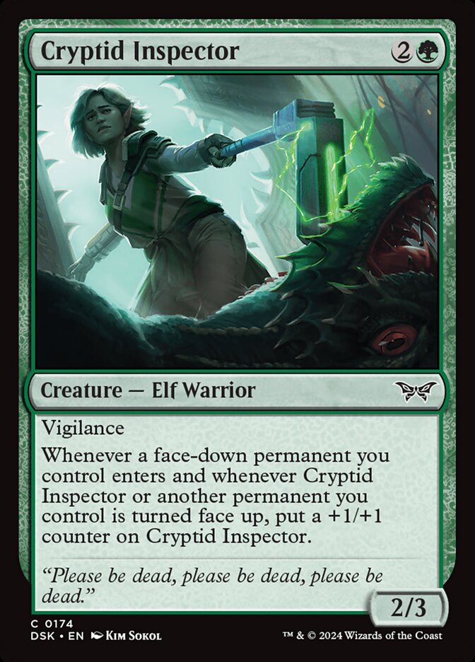 MTG Card Title: Cryptid Inspector DSK/174