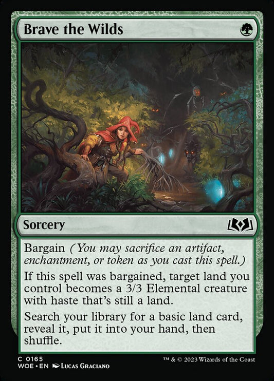 MTG Card Title: Brave the Wilds WOE/165