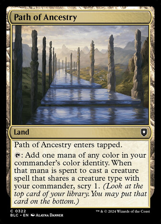MTG Card Title: Path of Ancestry BLC/322