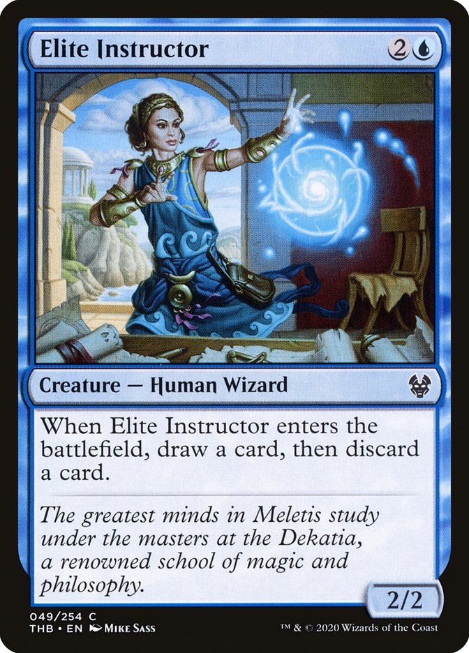 MTG Card Title: Elite Instructor THB/49