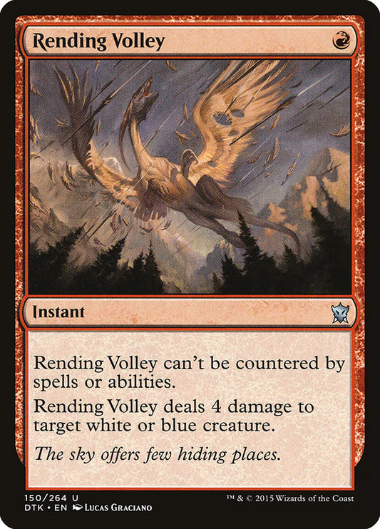 MTG Card Title: Rending Volley DTK/150