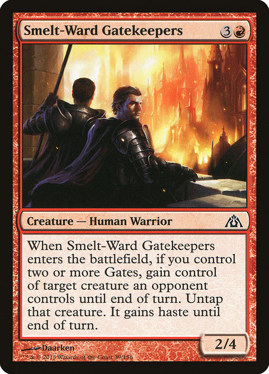 MTG Card Title: Smelt-Ward Gatekeepers DGM/39