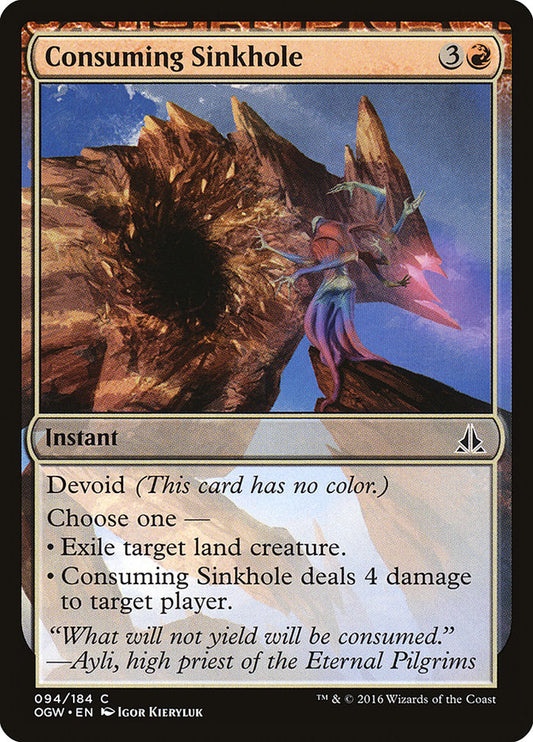 MTG Card Title: Consuming Sinkhole OGW/94