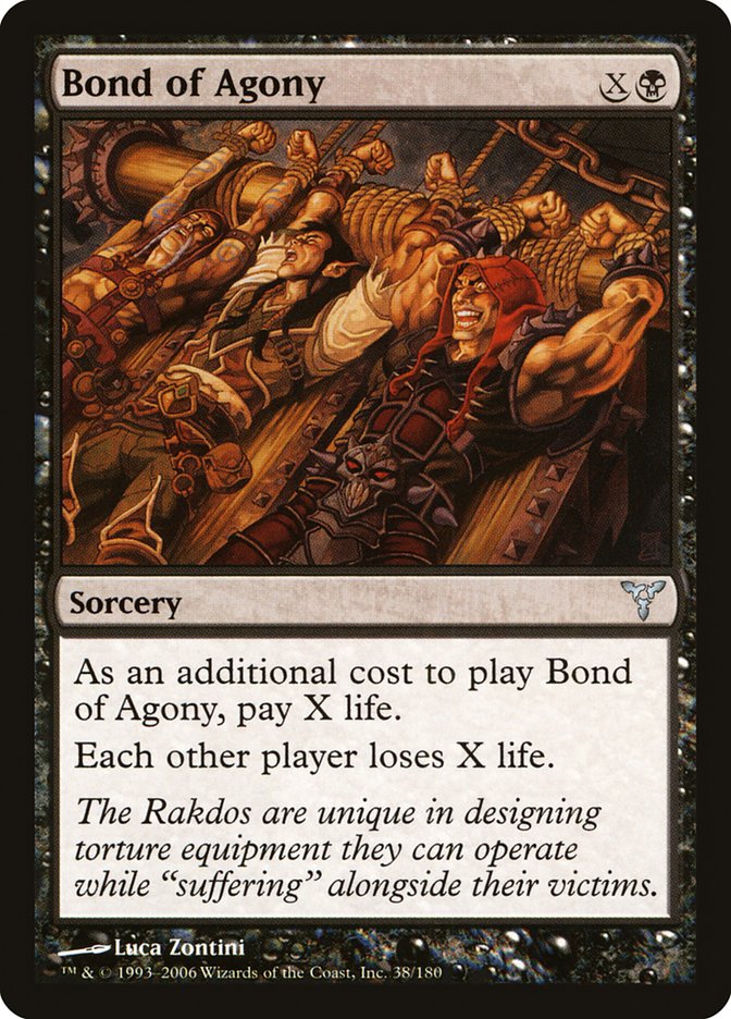 MTG Card Title: Bond of Agony DIS/38