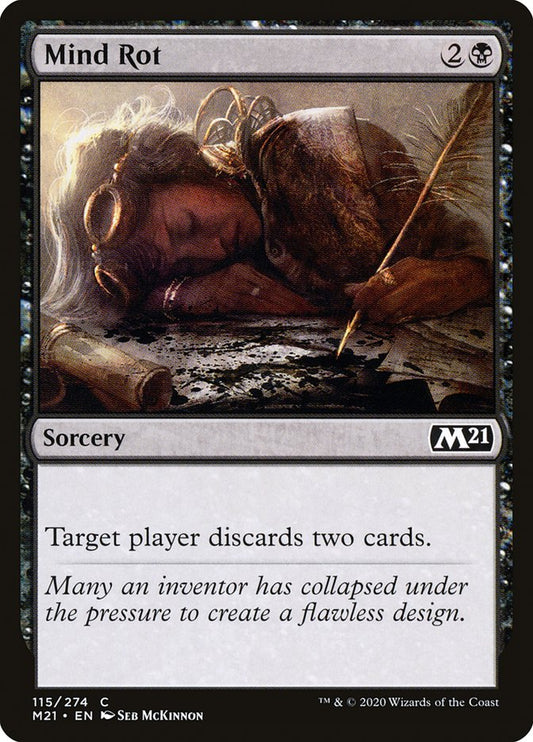 MTG Card Title: Mind Rot M21/115