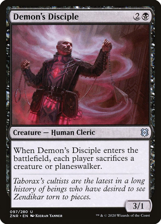 MTG Card Title: Demon's Disciple ZNR/97