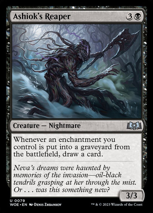 MTG Card Title: Ashiok's Reaper WOE/79