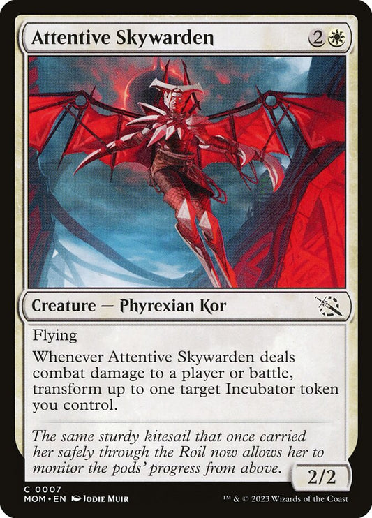 MTG Card Title: Attentive Skywarden MOM/7