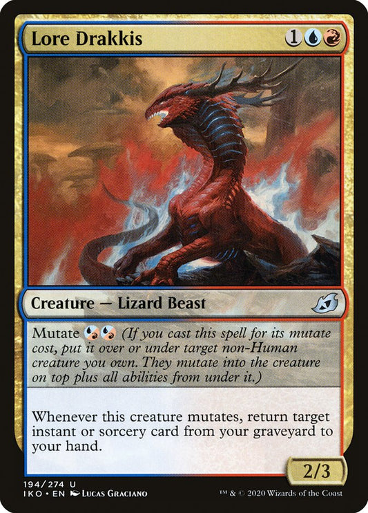 MTG Card Title: Lore Drakkis IKO/194