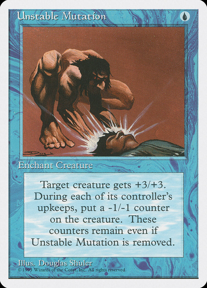 MTG Card Title: Unstable Mutation 4ED/110