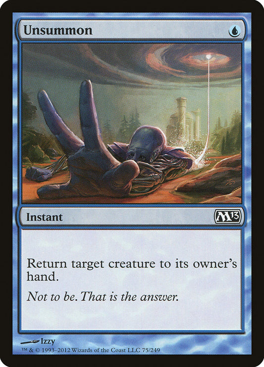 MTG Card Title: Unsummon M13/75