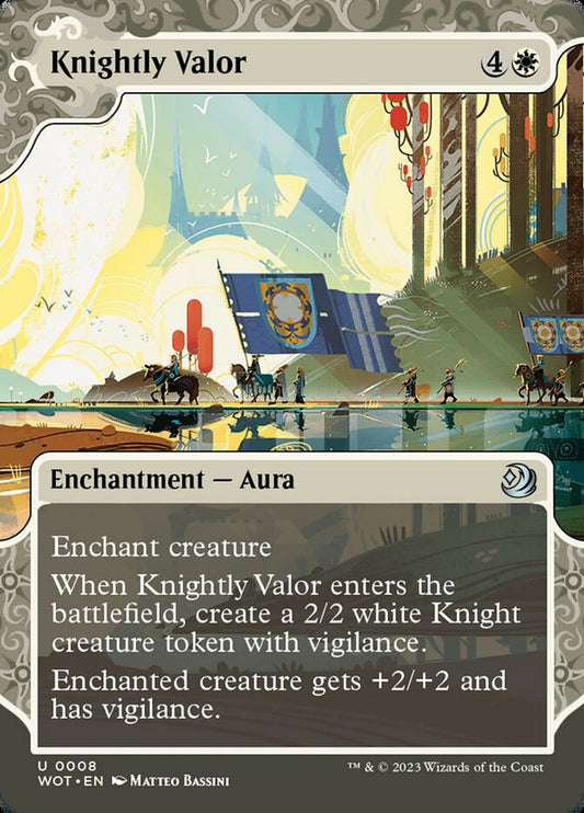 MTG Card Title: Knightly Valor WOT/8