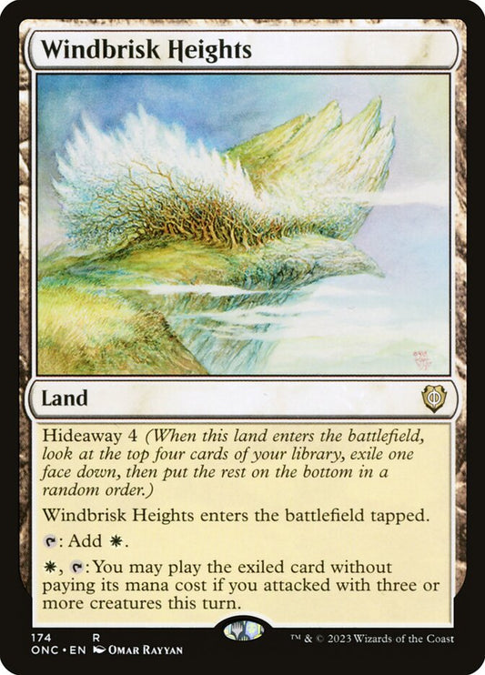MTG Card Title: Windbrisk Heights ONC/174