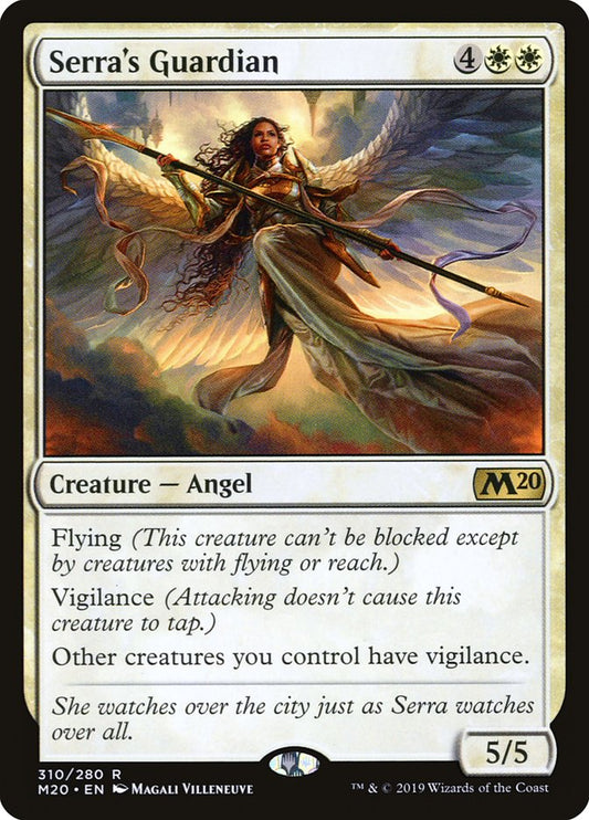 MTG Card Title: Serra's Guardian M20/310