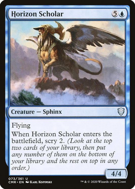MTG Card Title: Horizon Scholar CMR/73