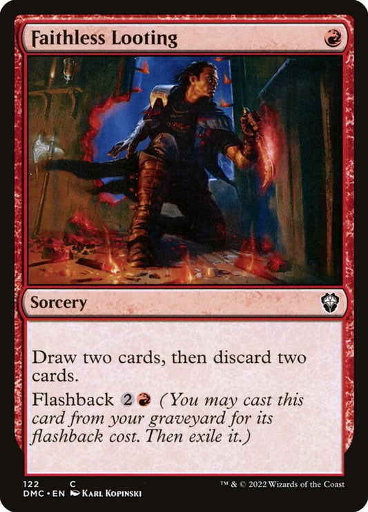 MTG Card Title: Faithless Looting DMC/122