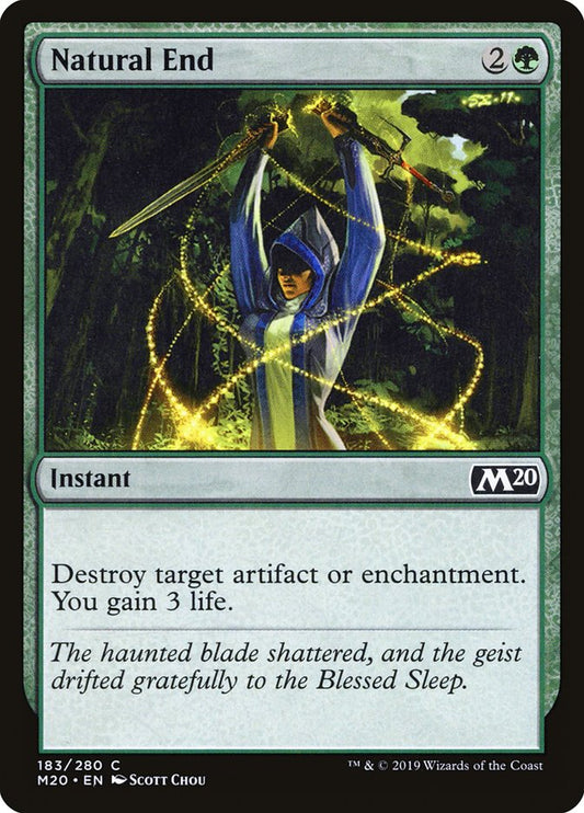 MTG Card Title: Natural End M20/183
