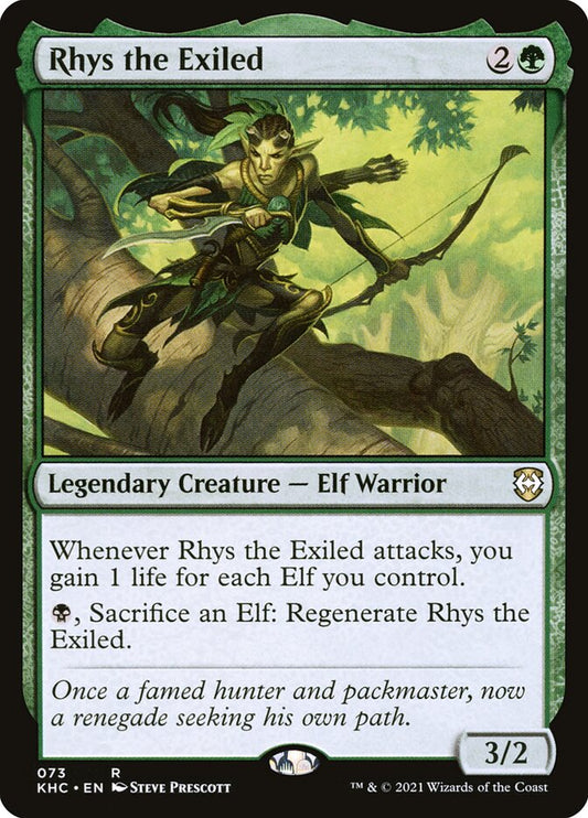 MTG Card Title: Rhys the Exiled KHC/73
