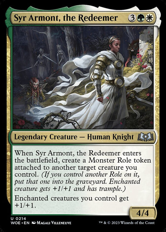 MTG Card Title: Syr Armont, the Redeemer WOE/214