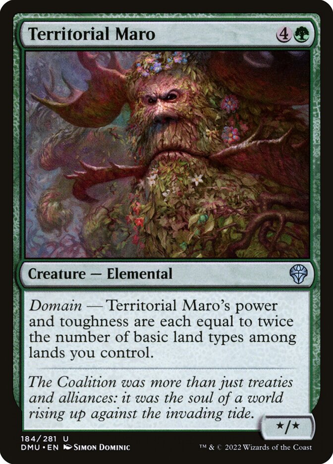 MTG Card Title: Territorial Maro DMU/184