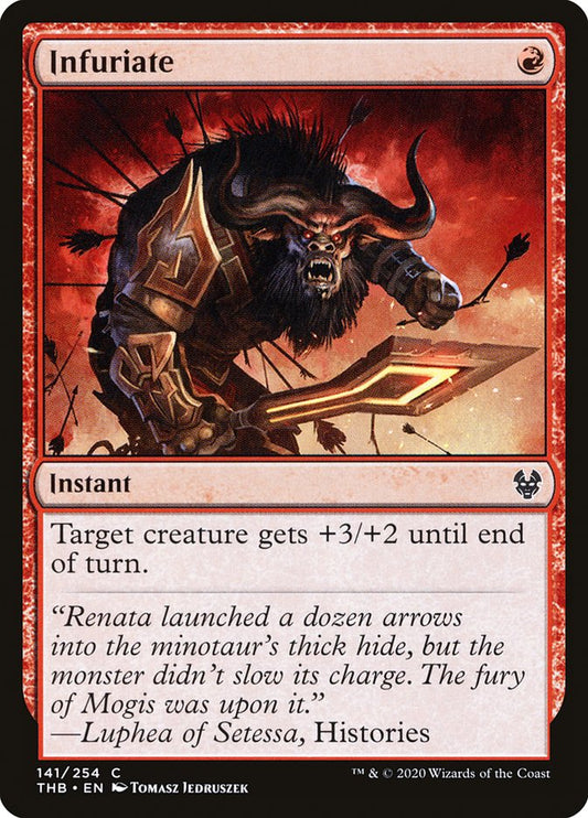 MTG Card Title: Infuriate THB/141