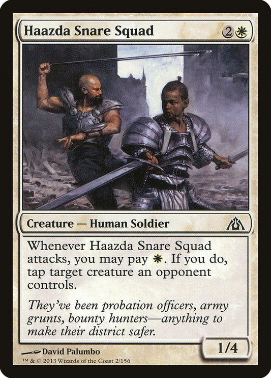MTG Card Title: Haazda Snare Squad DGM/2