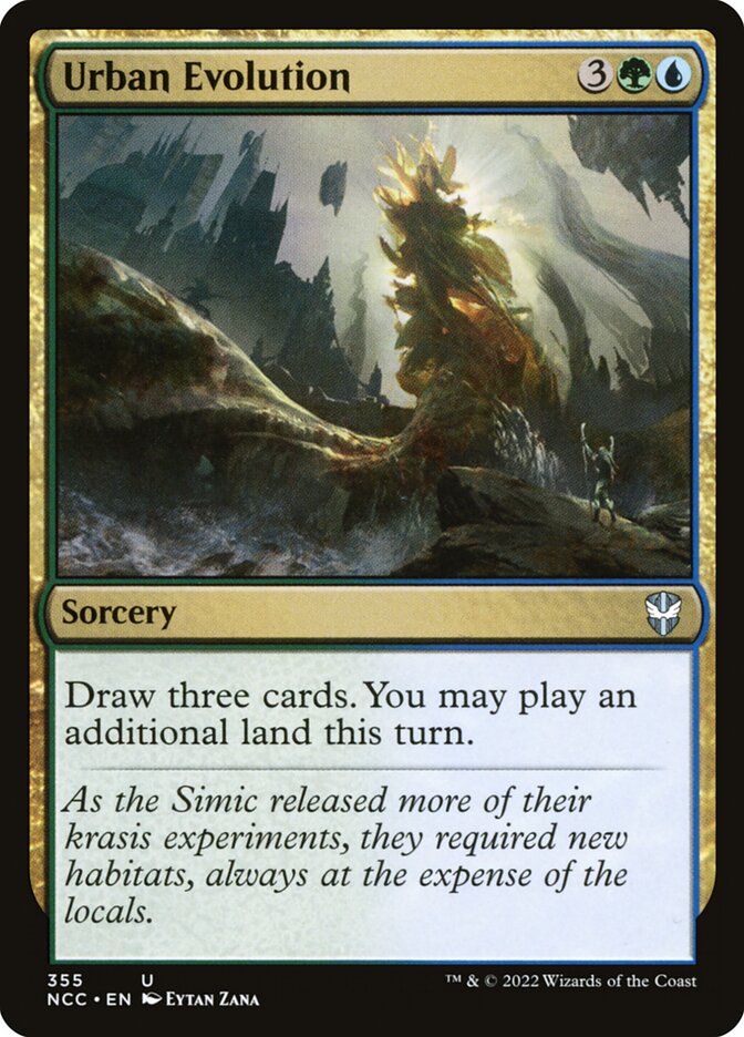 MTG Card Title: Urban Evolution NCC/355