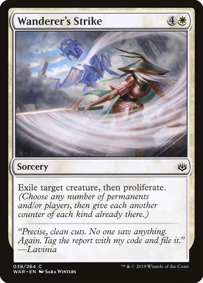 MTG Card Title: Wanderer's Strike WAR/38